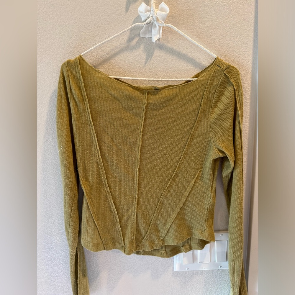 Anthropologie Olive Green Long Sleeve shirt